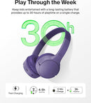 Belkin SoundForm Mini - Wireless Bluetooth Kids Headphones, 30H Battery, 85dB Safe Volume Limit, Built-in Microphone - Toddler On-Ear Earphones for iPhone, iPad - Ideal for School - Purple w/Case by TinyTreasures Baby Boutique