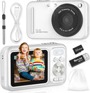 Digital Camera for Kids, WITYEAH 48MP FHD 1080P Point and Shoot Digital Cameras with 16X Zoom Anti-Shake, Compact Portable Cameras for Photography, for Boys Girls Teens Beginners,White by TinyTreasures Baby Boutique