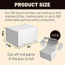 NUMINA 7 Pack 350 Small Card Storage Box, Heavy Duty Cardboard Game Card Organizer with Dividers for TCG, MTG, Sports & Trading Cards, Shipping Boxes for Collectors & Sellers by GreenHaven Gardens