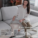 Couch Cushion Covers for Sectional Sofa, Stretch Soft Sofa Slipcovers Washable Wear-Resistant Universal Furniture Protector for Living Room(1 Piece Armrest Cover, Light Gray) by CozyNest Decor