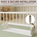 Bamboo Nursery Book Shelves, Fully Assembled For Easy Use - Set of 3 Floating Shelves for Wall Kids, Wall Mounted Book Shelves For Kids Room, Baby Room, Toddler Room, Nursery Decor, 16.5 Inch White by TinyTreasures Baby Boutique