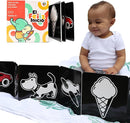 Happy Start Award-Winning High Contrast Board Book - Newborn Black & White Baby Cards, Easy to Clean, Hospital Approved, Stands on Its Own, Tummy Time Toy, Ages 0+ (Spanish) by TinyTreasures Baby Boutique
