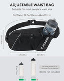 WATERFLY Fanny Pack Waist Bag: Hiking Water Bottle Holder with Strap Waist Pack for Women Men Hydration Hip Packs for Running Walking Traveling-Black by TinyTreasures Baby Boutique