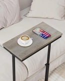 TUTOTAK End Table, Side Table, Tall Couch Table, Sofa Table, Living Room, Bedroom, Greige TB01BG083 by CozyNest Decor