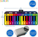 SUNLIN 6 ft. Floor Piano Mat for Kids & Toddlers, Giant Piano Mat, 24 Keys, 10 Built in Songs, 8 Instrument Sounds, Record & Playback, Song Booklet, Musical Toy Gift for Boys & Girls Age 3 4 5 6 7 8 9 by TinyTreasures Baby Boutique