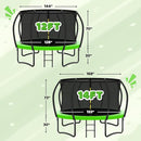 Trampoline 8FT 10FT 12FT 14FT 16FT, Recreational Trampolines with Enclosure Net and Ladder, Outdoor Anti-Rust Trampolines for Kids and Adults, ASTM Approved by TinyTreasures Baby Boutique