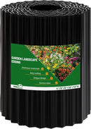 SnugNiture Corrugated Metal Garden Edging,10" x 20' Sturdy Lawn Edging Border,Landscape Edging Border for Lawn, Flower Bed,Garden and Yard(Black) by GreenHaven Gardens