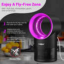Fruit Fly Trap for Indoors, Fly Traps Indoor for Home Bug Zapper Indoor Insect Trap with Time Setting,Suction, Bug Light & 1 Pcs Sticky Glue Boards (Pink) by GreenHaven Gardens