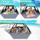 Gorich Beach Tent Sun Shelter for 3/4-5/6-7/8-10 Person with UPF 50＋ UV Protection, Lightweight & Easy Setup Beach Shade Canopy, Portable Beach Shade Tent Beach Cabana by TinyTreasures Baby Boutique