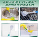 Hsei 20 Pcs Blue and Green Kitchen Scrub Dish Brush Bulk with 11 Inch Anti Slip Handle Cleaning Dish Scrubber with Stiff Bristles Washing Scrub Brushes for Housekeeping for Pots and Pans, Kitchen Sink by CozyNest Decor
