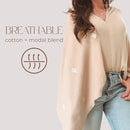Breathable Nursing Cover Poncho – Stylish Multi-Use Breastfeeding Scarf, Car Seat Cover & Baby Blanket for Modern Moms by TinyTreasures Baby Boutique