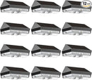 12PK Solar Fence Lights Outdoor - 3000/4000/6000K&RGB 6 Color, Dusk to Dawn Fence Lights Solar Powered, IP65 Waterproof Solar Light Outdoor for Backyard/Railing/Step/Patio/Wall by GreenHaven Gardens
