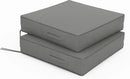 Patio Chair Cushions 24 X 24 X 5 Inch Waterproof Outdoor Seat Cushions for Patio Furniture, Outdoor Sofa Couch Pads with Ties & Handle, Set of 2, Light Grey by GreenHaven Gardens