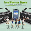 W-KING Bluetooth Speaker, 90W Max Loud Portable Speakers Bluetooth Wireless, IPX6 Waterproof Outdoor Speaker with 50W Deep Bass/2 Powerful Subwoofer/40H/Power Bank/EQ/TF/AUX/NFC for Pool/Party/Travel by TinyTreasures Baby Boutique