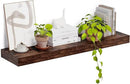 Heimlove 12 Inch Deep Floating Shelves, 48 x 12 inches Long, Large Display & Storage Shelf, Rustic Wood Wall Shelves for Fireplace Mantel, Set of 1(Rustic Brown) by CozyNest Decor
