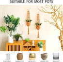 Artilady Hanging Planter for Indoor Plants Macrame Plant Hanger Large Hanging Plant Holder Brown Plants Basket White Rope Boho Original Wall Decor by GreenHaven Gardens