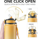 Enerbone 32 oz Insulated Water Bottle, Stainless Steel Bottle with Carrying Strap, Double-Wall Vacuum Insulation Design, Leakproof Sports Bottle with Straw, Keep Drinks Cold or Hot for Hours by CozyNest Decor