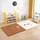 Baby Play Mat 48"x48" – Thick, Non-Slip Foam Mat for Babies and Toddlers. Foldable, Scrubbable, Odorless, and Soft, Ideal for Playpens, Crawling, and Indoor Playtime-Brown by TinyTreasures Baby Boutique