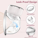 Wearable Breast Pump Hands Free of Longer Battery Life & LED Display, Portable Electric Breast Pump with 3 Modes & 9 Levels & Low Noise, 24 mm Flange, 2 Pcs White by TinyTreasures Baby Boutique