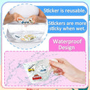 Reusable Sticker Books for Toddlers 1-3, Jelly Sticker Books for Kids 2-4, Vehicle Stickers for Kids by TinyTreasures Baby Boutique