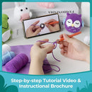 RoseFlower Crochet Kit for Beginners, Easy Crochets Starter Kits with Step-by-Step Video Tutorials, DIY Craft Knitting Crochet Animals Set for Kids Adult - 3 Pack Frog Owl Rabbit by TinyTreasures Baby Boutique