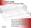 Acrylic Bottle Holder, Coffee Syrup Rack Display Case | 2-Tiered 6 Bottle
