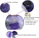 AMOYSTONE Purple Agate Rock Stone Candle Stand Cut Base 1.5-2.5 Lbs for Home Décor by CozyNest Decor