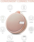 INSMY C12 IPX7 Waterproof Shower Bluetooth Speaker, Portable Small Speaker, Speakers Bluetooth Wireless Loud Clear Sound Support TF Card Suction Cup for Outdoor Kayak Canoe Beach Gift (Cashmere Pink) by TinyTreasures Baby Boutique