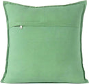 Eyes of India Embroidered Decorative Boho Throw Pillow Cover with Mirrors, Handmade Bohemian Accent Cushion Case for Sofa Couch Bedroom Living Room (Green, 16" x 16") by CozyNest Decor