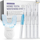 Teeth Whitening Kit for Sensitive Teeth,with 4 Carbamide Peroxide Pen & 1 Remineralization Pen,LED Accelerator Light Non,Tooth Whitener Professional Oral Care Gently Yet Effectively Removes Stains by CozyNest Decor