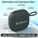 Bobtot Portable Wireless Bluetooth Speaker - IPX7 Waterproof Show Speakers with 16H Playing Time, Loud Stereo Sound, Built-in Mic, TWS, Small Size with Carry Lanyard, DarkBlue by TinyTreasures Baby Boutique