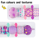Sumobaby Infant Baby Musical Multi-Sensory Caterpillar, Stuffed Animal Activity Soft Toys, for Tummy Time Newborn 0-3-6-12 Months Girls, Purple by TinyTreasures Baby Boutique