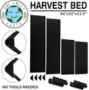 Raised Garden Bed - 2x4 ft Planter Box - Black HDPE - No Tools Needed - DIY Kit for Urban Gardening, Flowers, Herbs & Vegetables - Made in The USA by GreenHaven Gardens