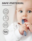10 Pcs Silicone Baby Spoons and Forks, Chewable Utensils for Self-Feeding, Kids Utensils for Over 6 Months Babies by TinyTreasures Baby Boutique