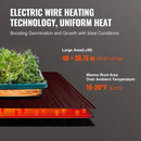 VEVOR 1 Pack Seedling Heat Mat 48"x 20.75", MET-Certified Warm Hydroponic Plant Heating Pad for Seed Starting, Waterproof Heating Mats for Germination, Indoor Gardening, Greenhouse