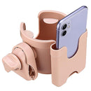 Suranew Adjustable Stroller Cup Holder with Phone Holder for Baby Stroller for Family Members,Pink by TinyTreasures Baby Boutique