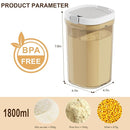 Formula Container to go-1800ml Travel Dispenser BPA Free Airtight Container with Spoon and Layered Storage by TinyTreasures Baby Boutique