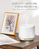 280ml Ceramic Essential Oil Diffuser,Ultrasonic Cool Mist Decorative Aromatherapy Diffuser with Auto Shut-Off,Quiet Operation,3 Timer Settings for Large Rooms,Home,Office,SPA,Yoga & Bedroom by TinyTreasures Baby Boutique