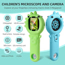 Kids Microscope–500X Digital Pocket Handheld Microscope with Dual Cameras, Autofocus & 32GB Card STEM Educational Toy & Christmas Birthday Gift for Boys & Girls Ages 3 4 5 6 7 8 9 10(Green) by TinyTreasures Baby Boutique