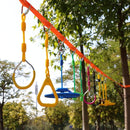 Climbing Gymnastic Rings for Kids - Strong Obstacle Course Ninja Ring Monkey Bars for Outdoor Backyard Play Sets, Swing Set by TinyTreasures Baby Boutique