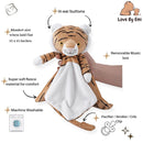 4-in-1 Sound Machine, Baby Lovey, Blanket - White Noise & Lullaby Plush Tiger - Calms & Reduces Wakeups, Helps Toddler Sleep Longer - Proven Sleep Aid -Musical BPA-Free, Machine Washable Newborn Gift by TinyTreasures Baby Boutique