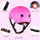 KAMUGO Kids Adjustable Helmet, with Sports Protective Gear Set Knee Elbow Wrist Pads for Toddler Age 2-8 Boys Girls, Bike Skateboard Hoverboard Scooter Rollerblading Helmet Set by TinyTreasures Baby Boutique