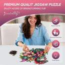 Wooden Puzzles for Adults, Dragon Puzzle Challenge Jigsaw Puzzles 300 Piece (Royal,12.62 in) Thickened Unique Shapes Family Reunion Puzzle, Best Gift for Adults and Kids, Family Game by TinyTreasures Baby Boutique