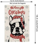 Seasonal Garden Flags Boston Terrier Dog Double Sided Flags Set of 11 Holiday Farmhouse Indoor Outdoor Yard Lawn Christmas Gifts Decorations 12.5x18 Inch by GreenHaven Gardens