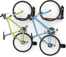 WALMANN BIKEPAL No Lifting Wall Mount Swivel Bike Rack, Vertical Bike Wall Hangers for Garage Space Saving Bike Storage Solution(2 Pack) by GreenHaven Gardens