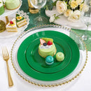 FLOWERCAT 60PCS Green Plates & St. Patrick's Day Plates - Heavy Duty Dark Green plates Disposable for St. Patrick's Party&Super Bowl- Include 30PCS 10.25" Dinner Plates & 30PCS 7.5" Dessert Plates by CozyNest Decor