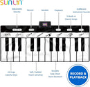 SUNLIN 6ft. Piano Mat, Floor Keyboard Playmat: 24 Keys, 10 Demos, 8 Instrument Sounds, Record & Playback, Giant Interactive Musical Toys Gifts for Boys & Girls Age 3 4 5 6 7 8 9 Years Old by TinyTreasures Baby Boutique