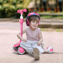 TONBUX Kids Scooter for Age 3-12, Toddler Scooter with 4 Adjustable Heights, Light Up 3-Wheels Scooter, Shock Absorption Design, Lean to Steer, Balance Training Scooter for Kids by TinyTreasures Baby Boutique