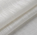 MIUCO Semi Sheer Curtains Poly Linen Textured Solid Grommet Curtains 63 Inches Long for Living Room 2 Panels (2 x 37 Wide x 63" Long) Beige by CozyNest Decor
