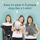 Koala Babycare Baby Carrier Wrap, Easy to Wear As a T-Shirt - Original Baby Carrier Newborn to Toddler - Sling One Size Fits All - Baby Wraps Carrier Up to 22lbs by TinyTreasures Baby Boutique